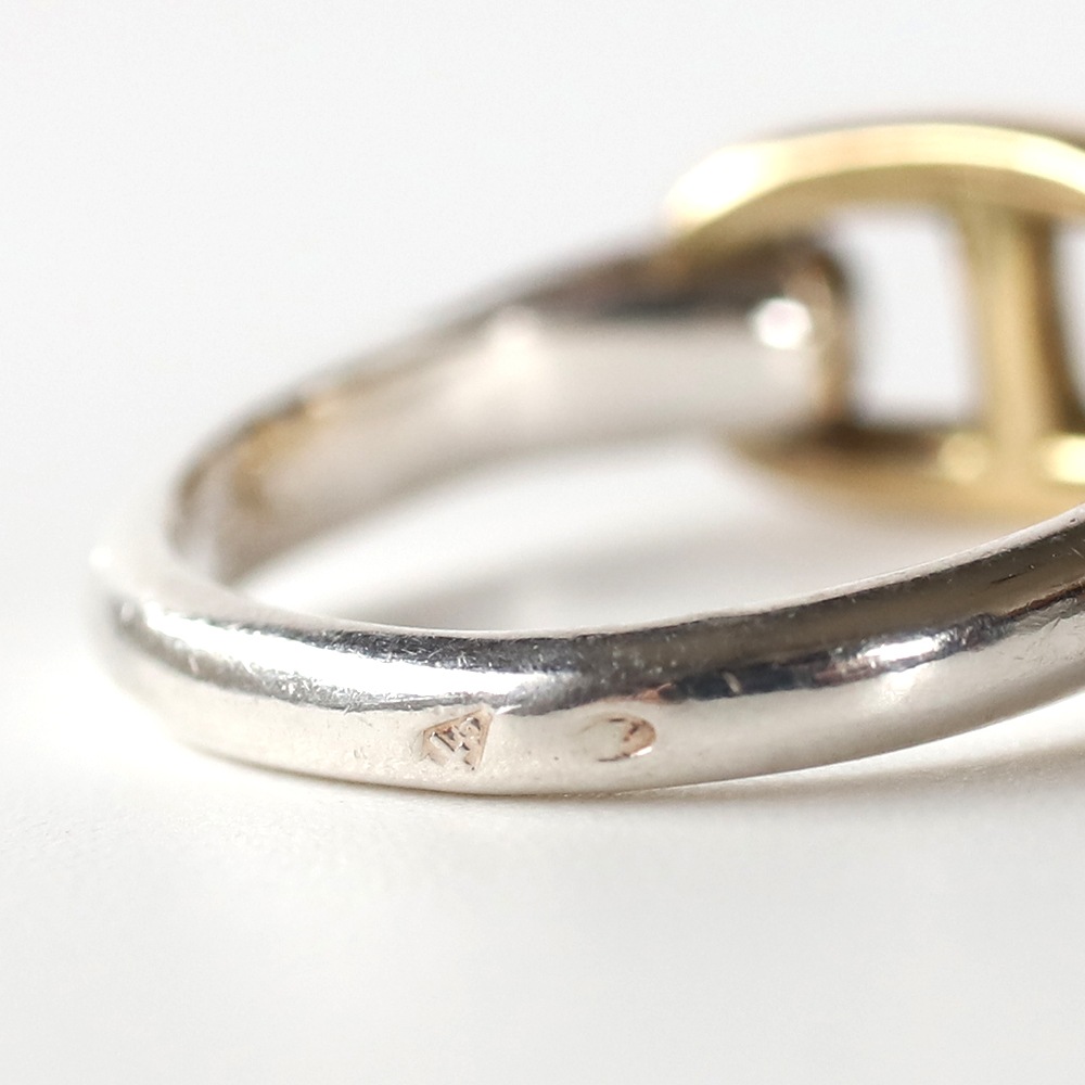 【VINTAGE】HERMES Chaine d’Ancre Ring 