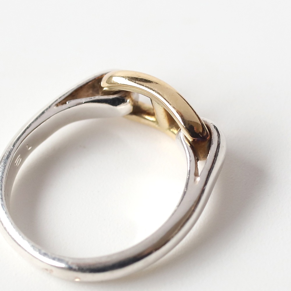 【VINTAGE】HERMES Chaine d’Ancre Ring 