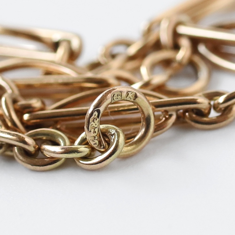 【1984】9k Gold Chain Link Bracelet