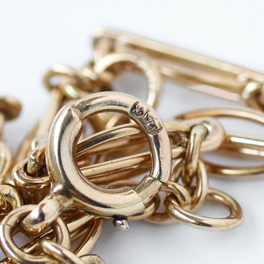 【1984】9k Gold Chain Link Bracelet