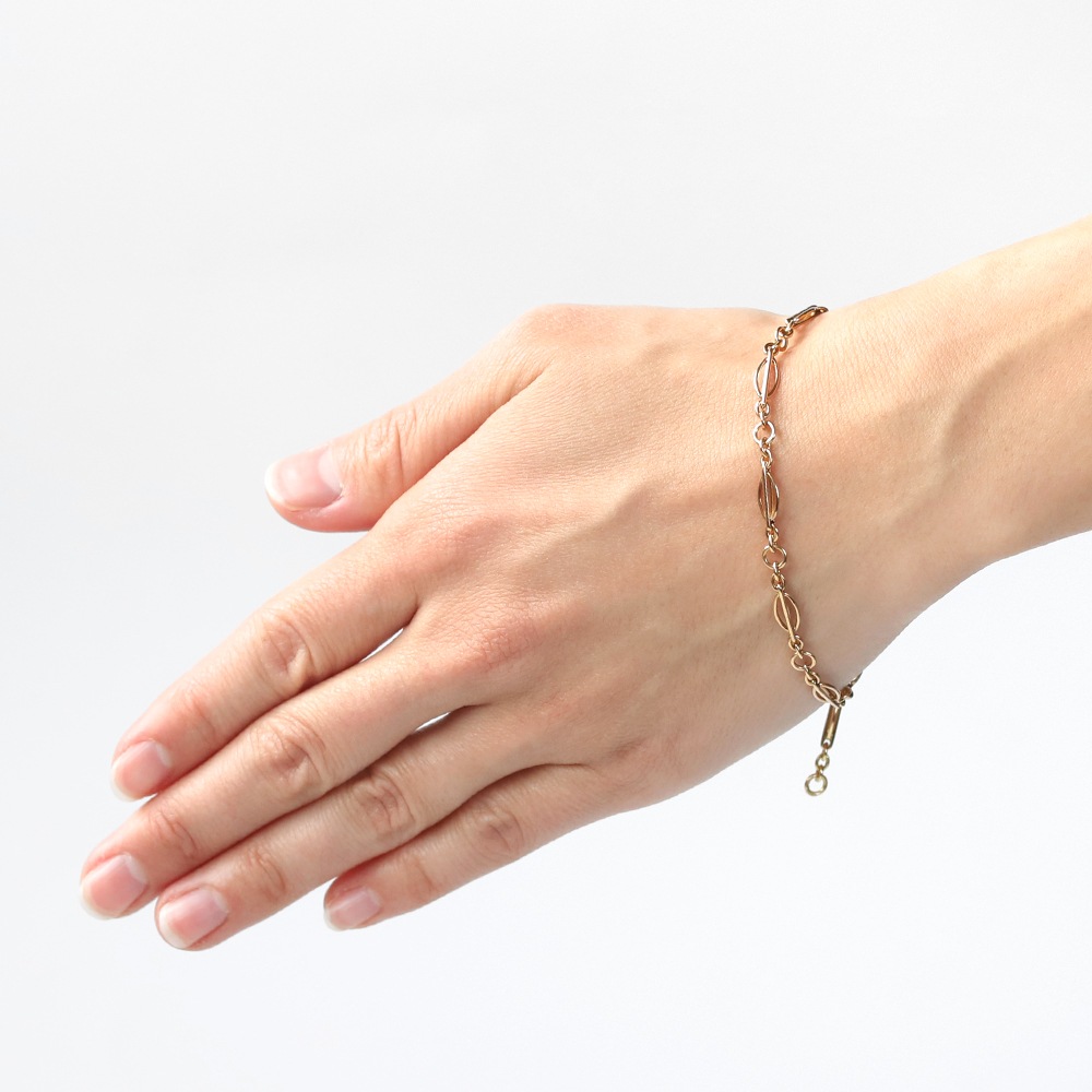 【1984】9k Gold Chain Link Bracelet