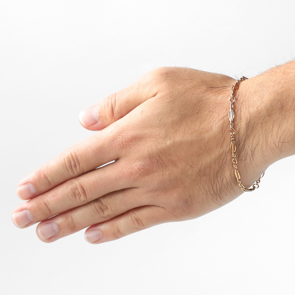 【1984】9k Gold Chain Link Bracelet