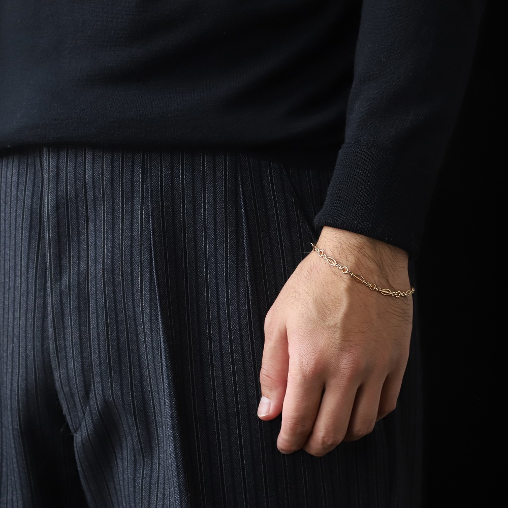 【1984】9k Gold Chain Link Bracelet