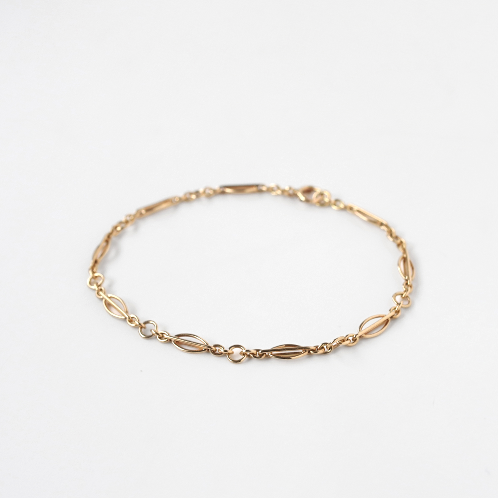 【1984】9k Gold Chain Link Bracelet