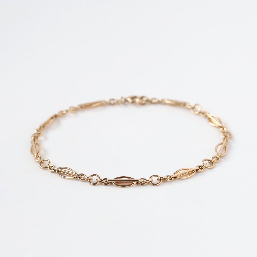 【1984】9k Gold Chain Link Bracelet