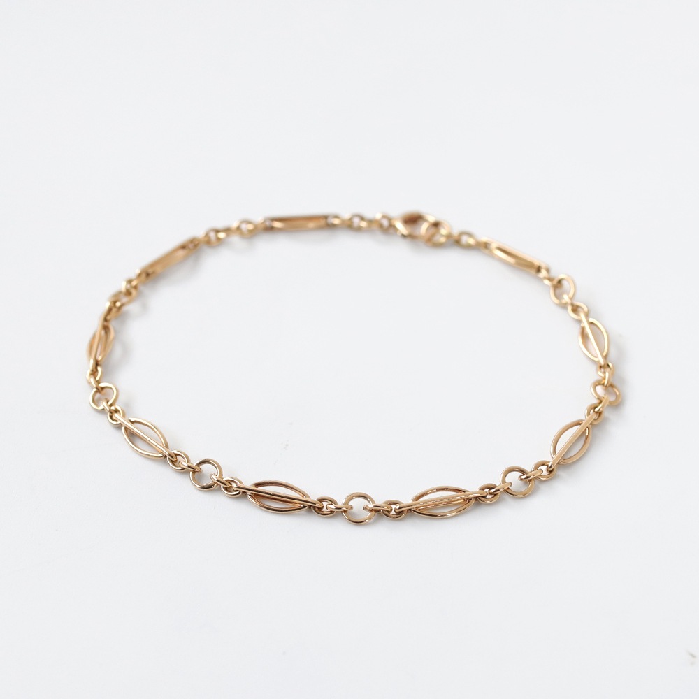 【1984】9k Gold Chain Link Bracelet