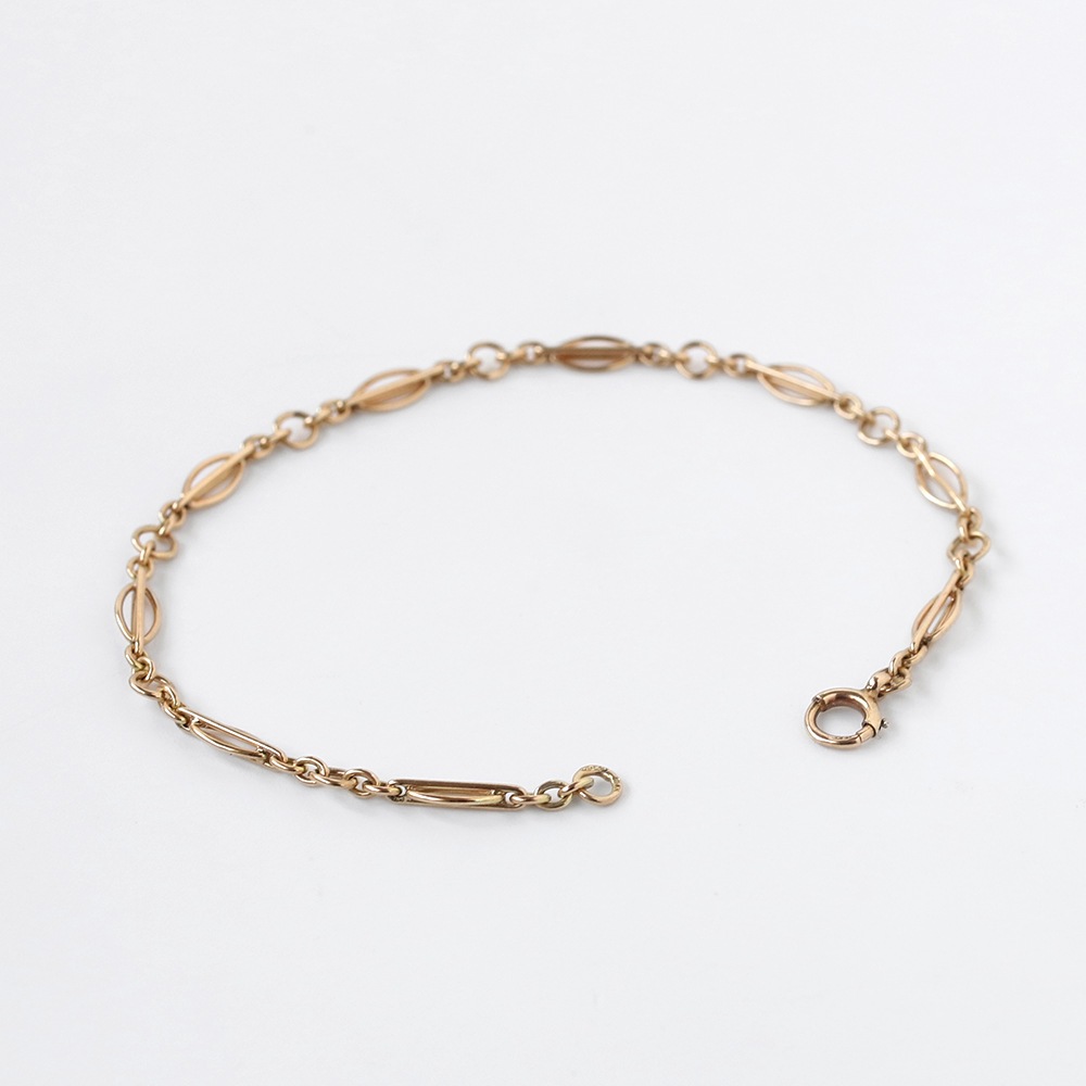 【1984】9k Gold Chain Link Bracelet