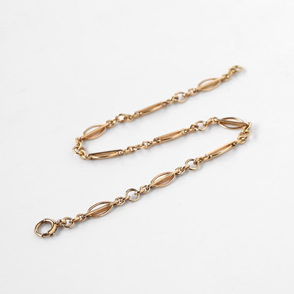 【1984】9k Gold Chain Link Bracelet