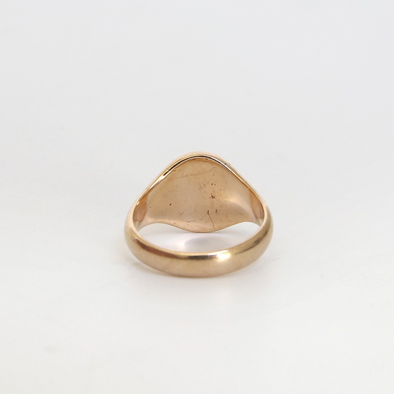 【1868】VICTORIAN 9K GOLD SIGNET RING