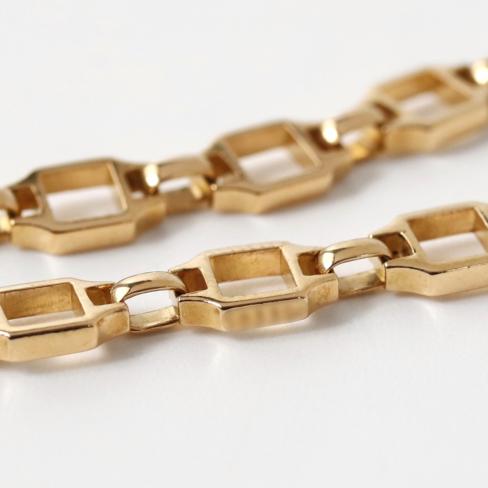 【1980s】Cartier Santos Bracelet 18k YG