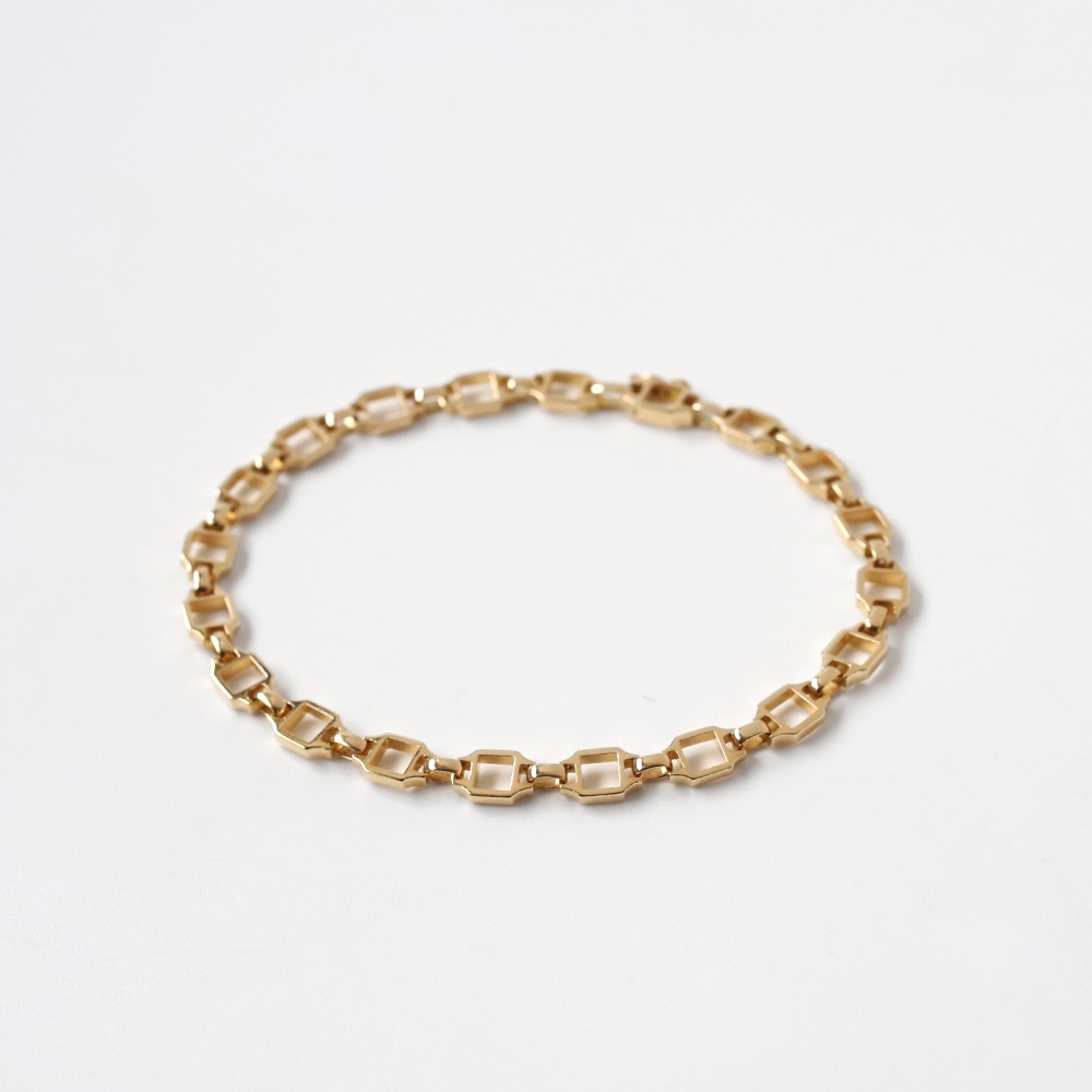 【1980s】Cartier Santos Bracelet 18k YG