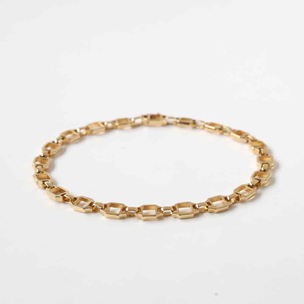 【1980s】Cartier Santos Bracelet 18k YG