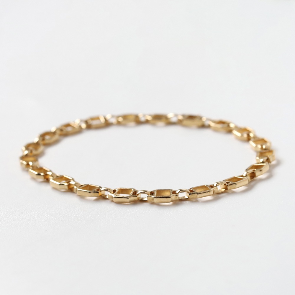 【1980s】Cartier Santos Bracelet 18k YG