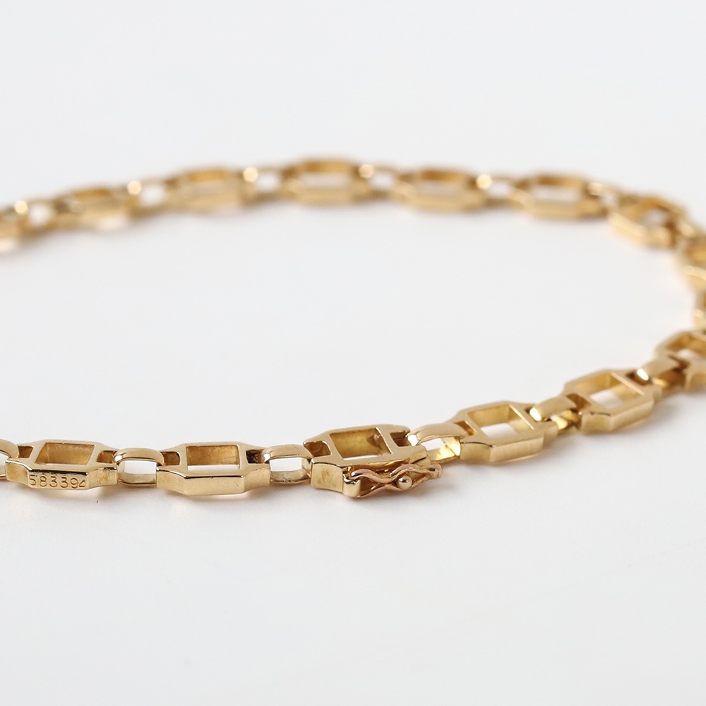 【1980s】Cartier Santos Bracelet 18k YG