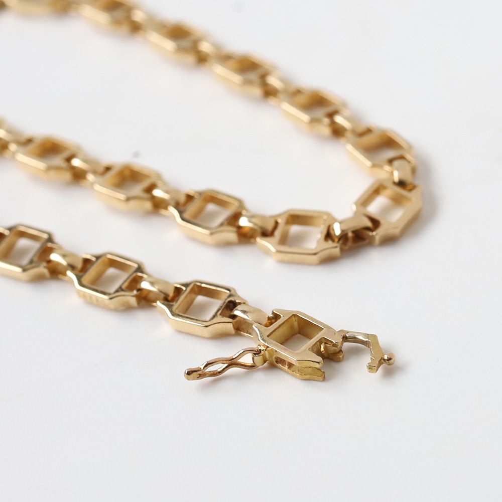 【1980s】Cartier Santos Bracelet 18k YG