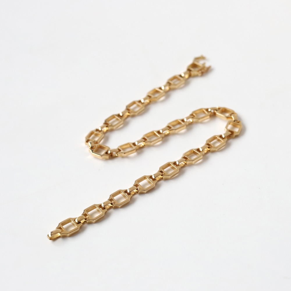 【1980s】Cartier Santos Bracelet 18k YG