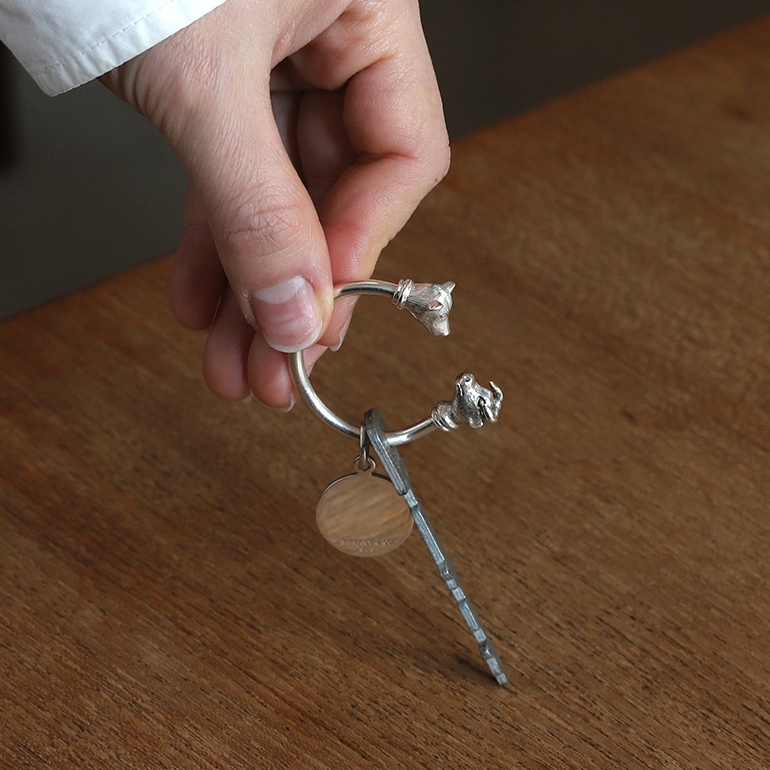 【VINATGE】TIFFANY&Co. Bull&Bear Key Ring