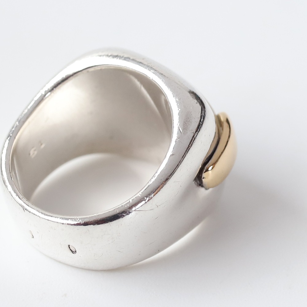 【1980s】HERMES Mother of Pearl Ring