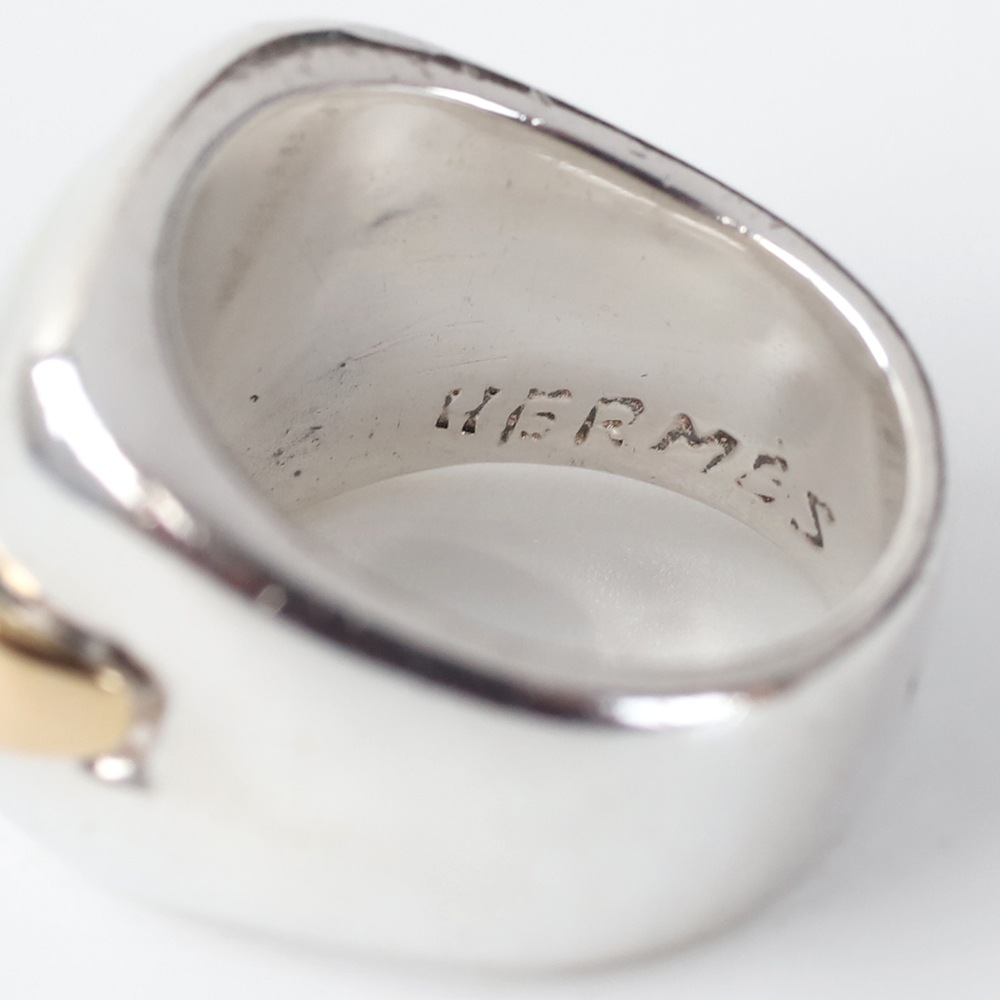 【1980s】HERMES Mother of Pearl Ring