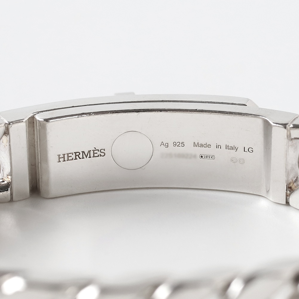 【USED】HERMES Kelly Gourmette GM Bracelet
