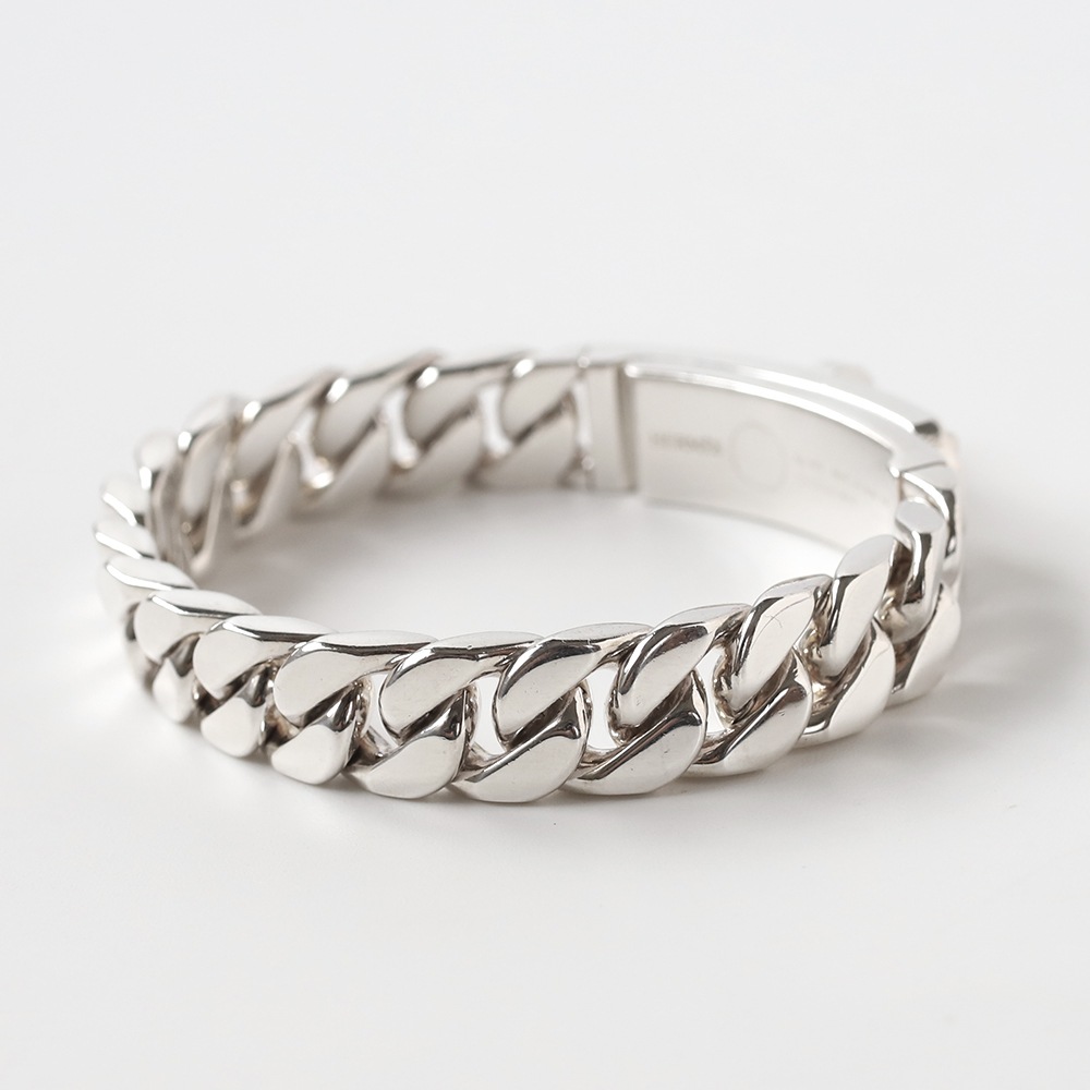 【USED】HERMES Kelly Gourmette GM Bracelet