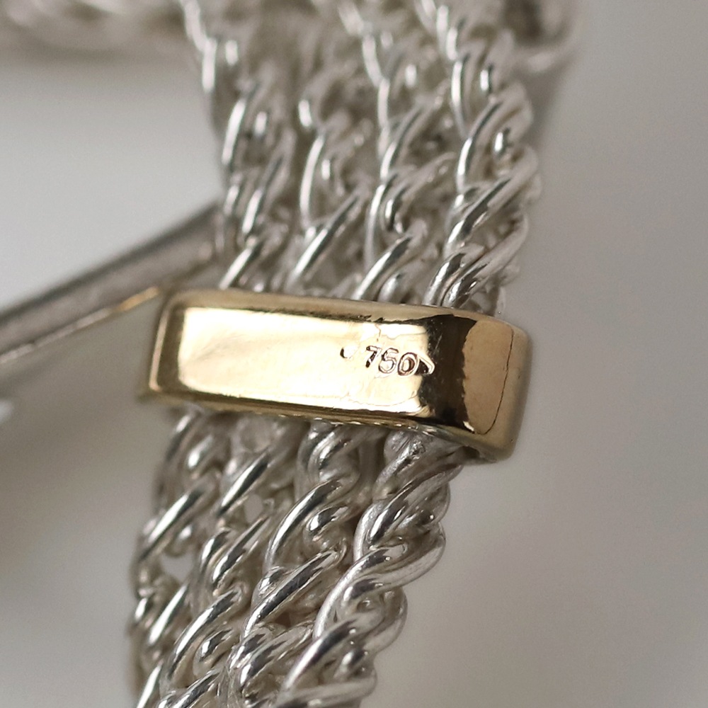 【1990s】TIFFANY&Co. Belt Buckle Bracelet 18k/925