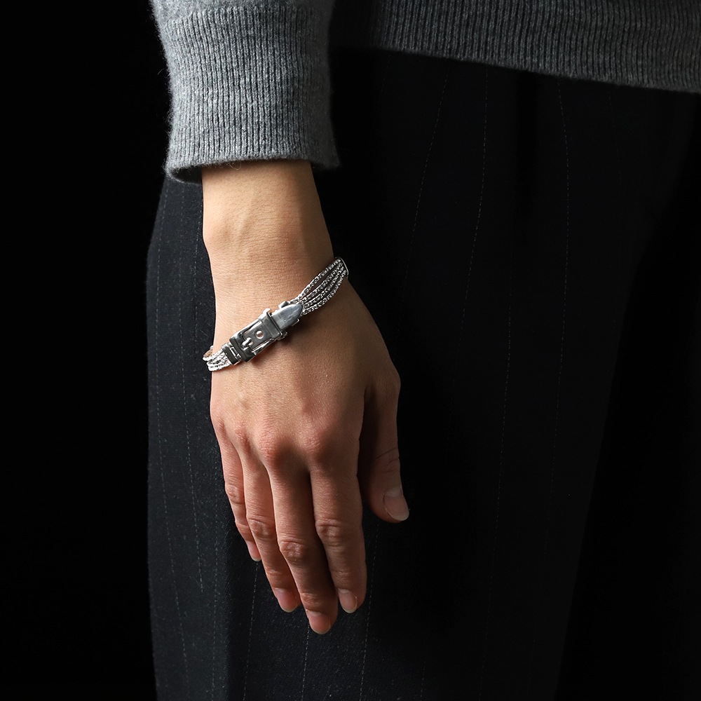 【1990s】TIFFANY&Co. Belt Buckle Bracelet 18k/925