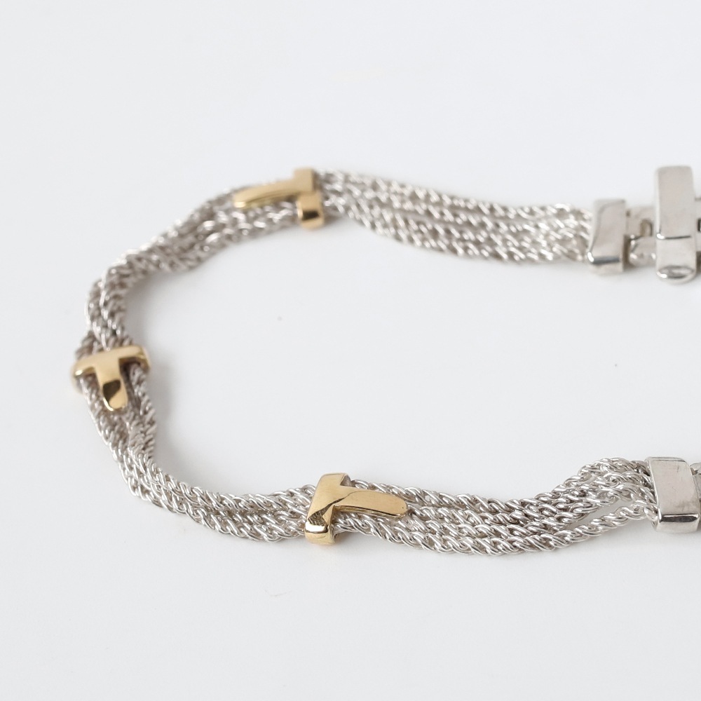 【1990s】TIFFANY&Co. Belt Buckle Bracelet 18k/925