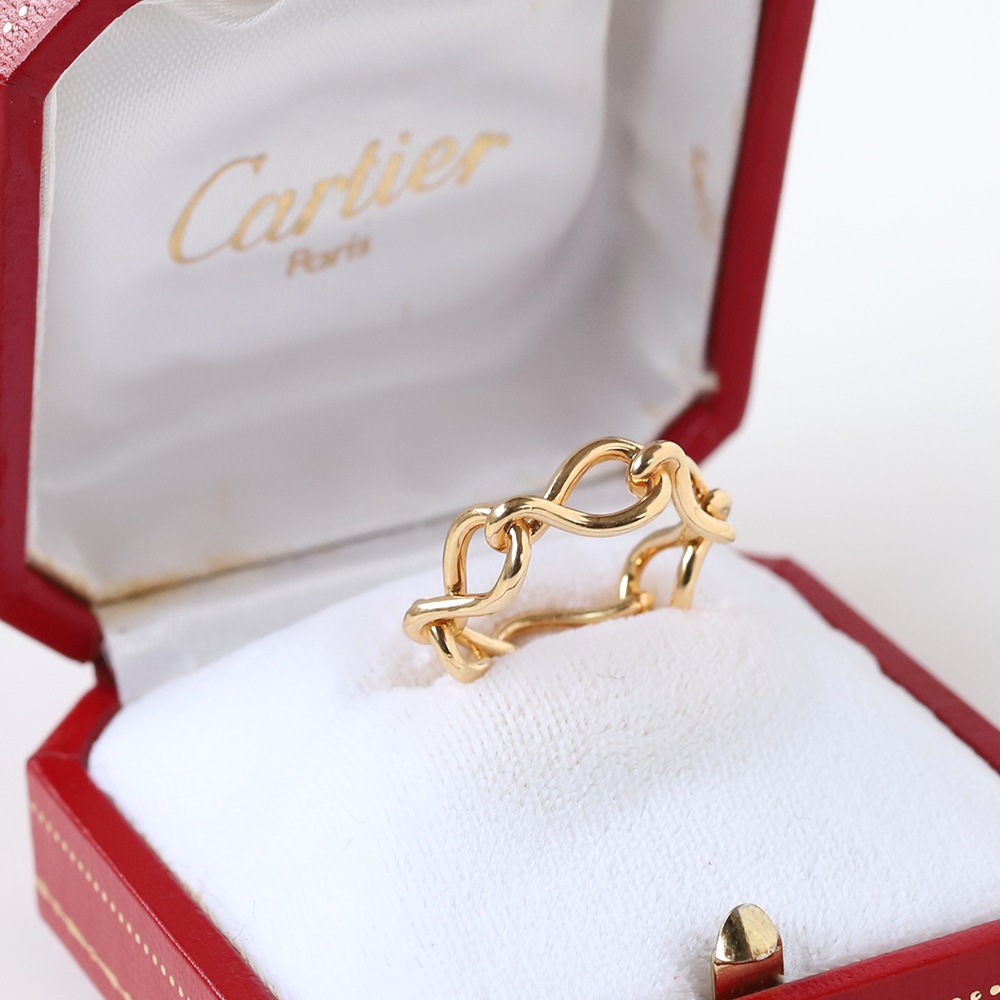 【OLD】Cartier 18k Gold Infini de Maillon Ring