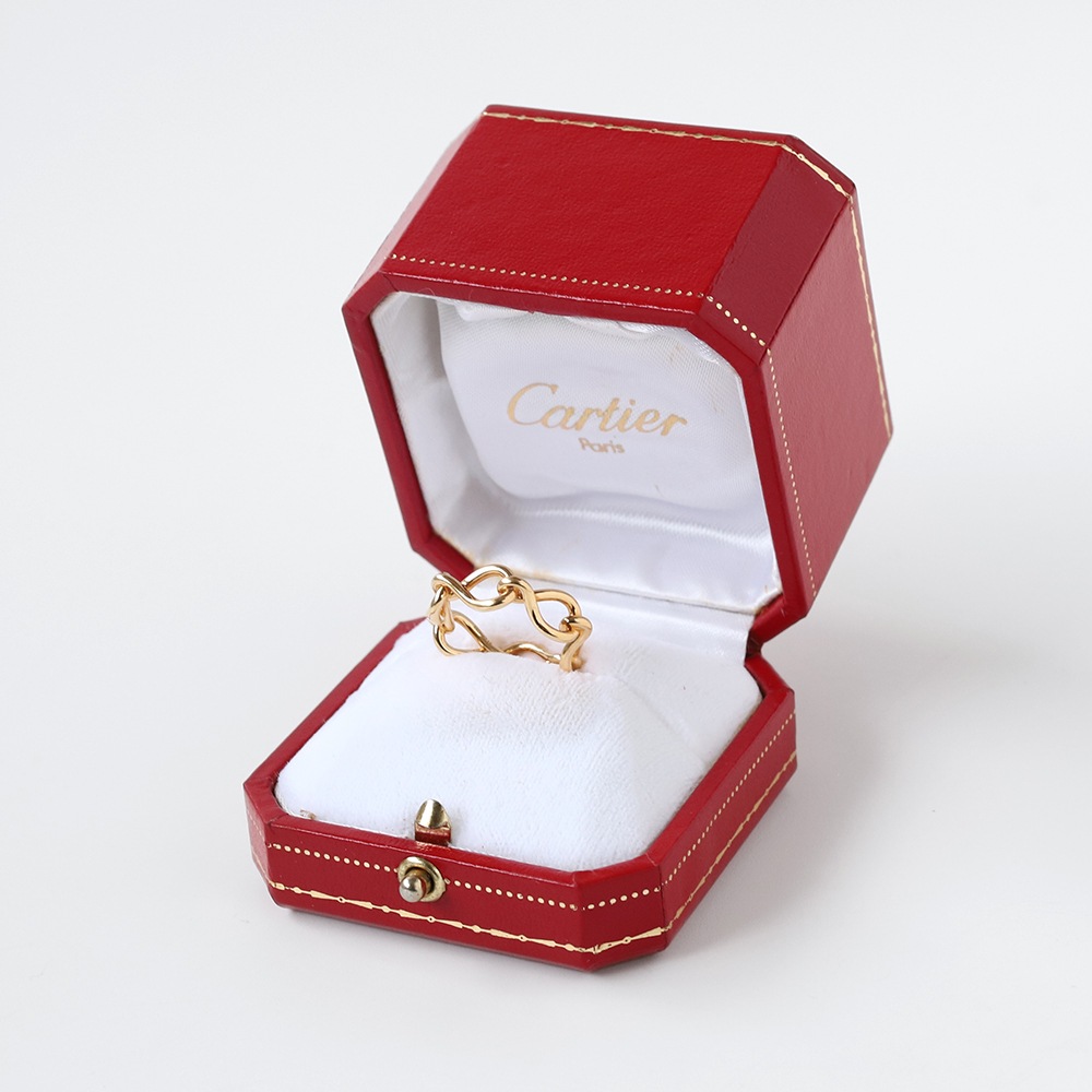 【OLD】Cartier 18k Gold Infini de Maillon Ring