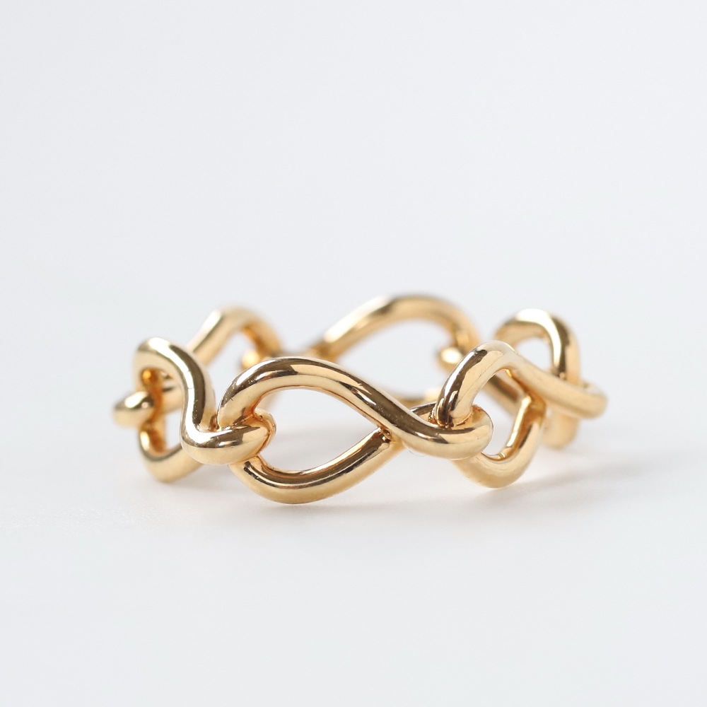 【OLD】Cartier 18k Gold Infini de Maillon Ring
