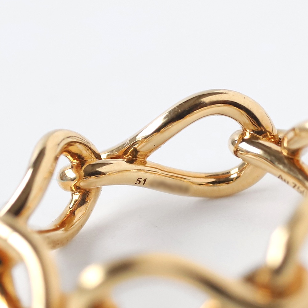 【OLD】Cartier 18k Gold Infini de Maillon Ring