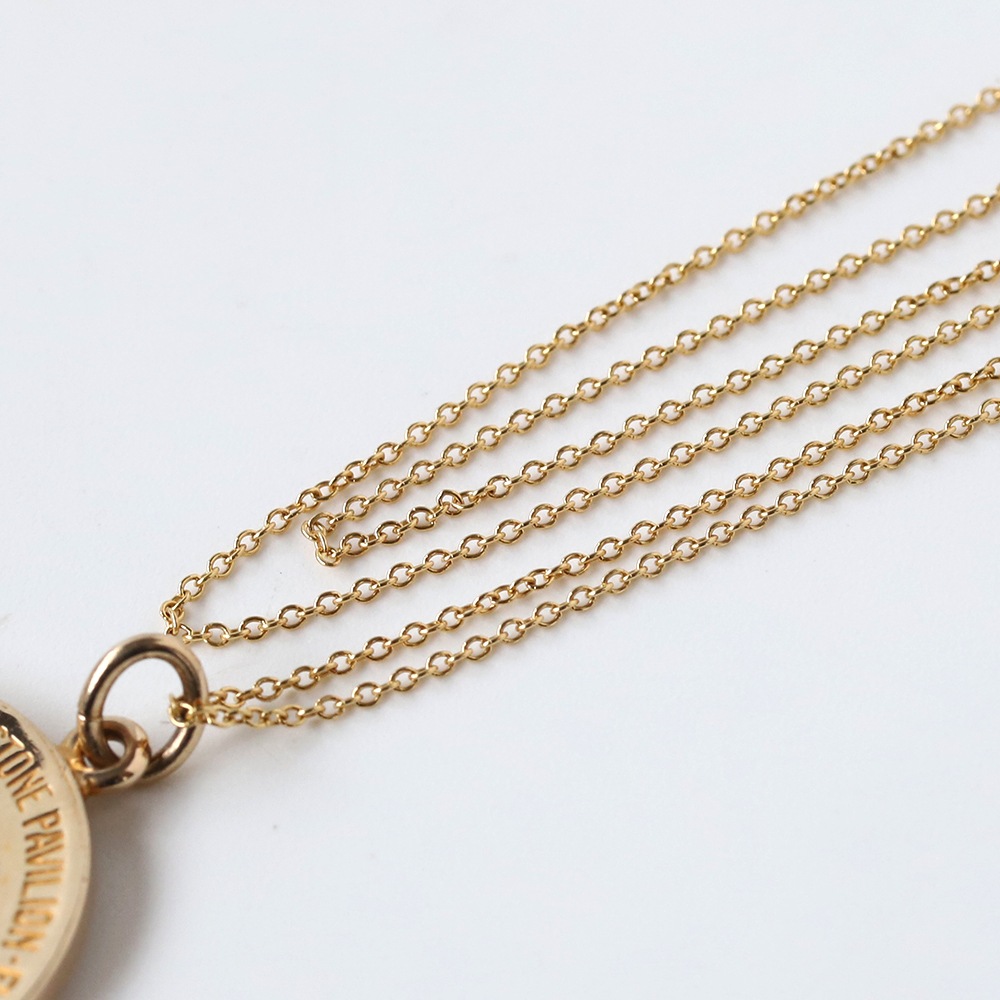 【1969】TIFFANY&Co. 14k Gold First Moon Landing Pendant Necklace 
