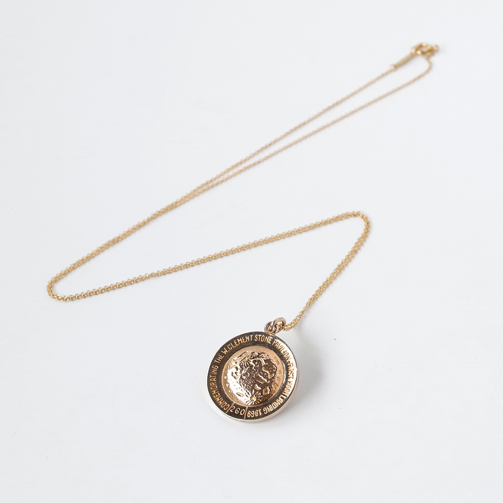 【1969】TIFFANY&Co. 14k Gold First Moon Landing Pendant Necklace 