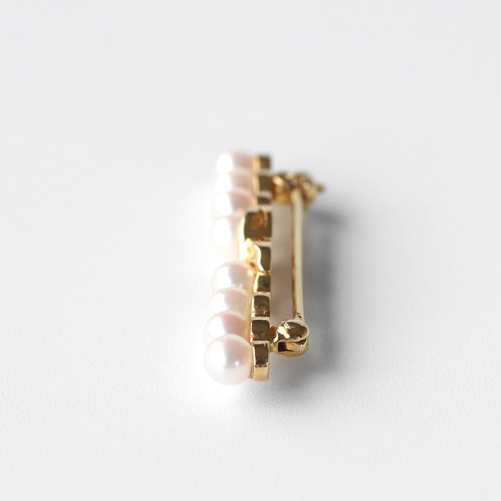 【VINTAGE】TIFFANY&Co. 18k Gold Pearl Signature Brooch