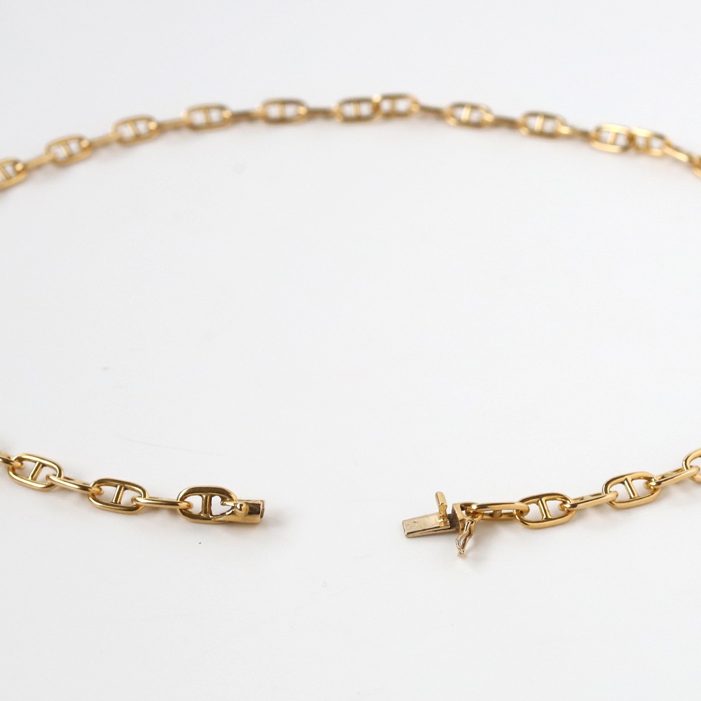 【VINTAGE】Cartier 18k Gold Anchor Chain Necklace