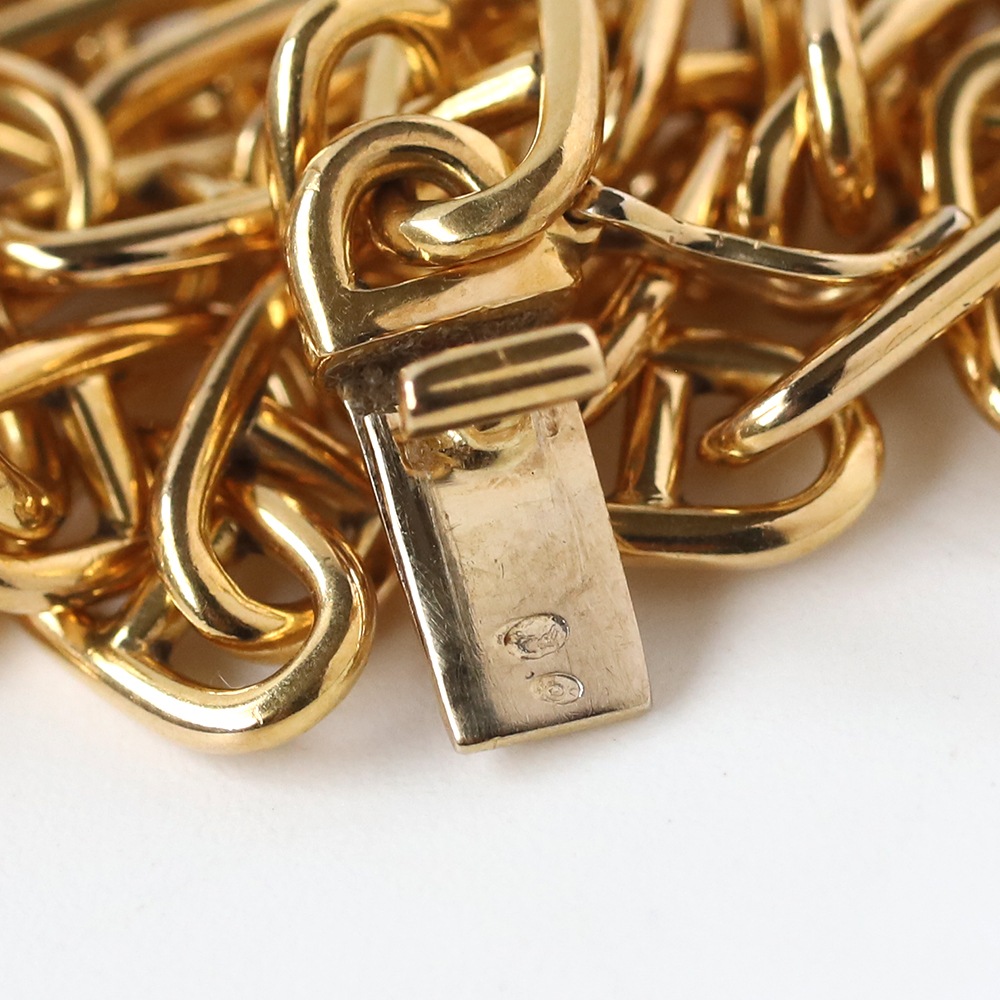 【VINTAGE】Cartier 18k Gold Anchor Chain Necklace