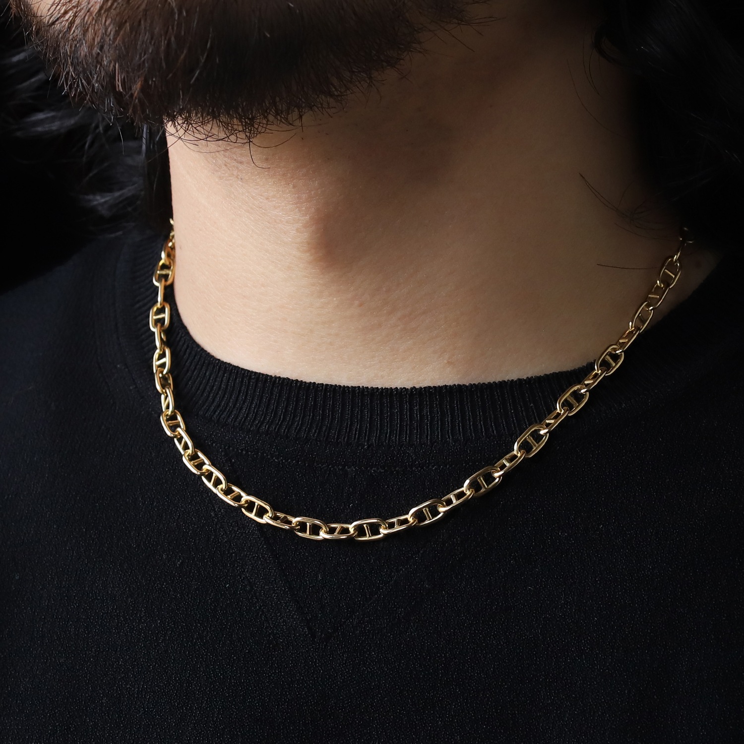 【VINTAGE】Cartier 18k Gold Anchor Chain Necklace