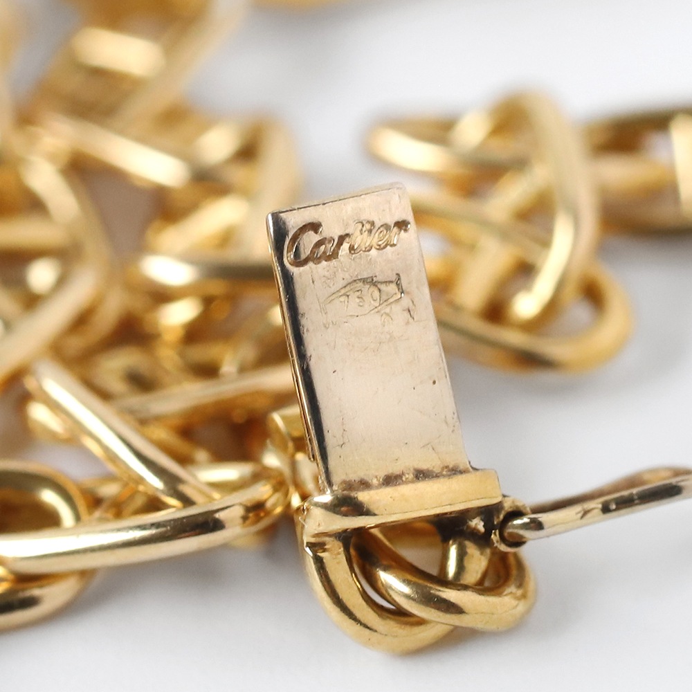 【VINTAGE】Cartier 18k Gold Anchor Chain Necklace