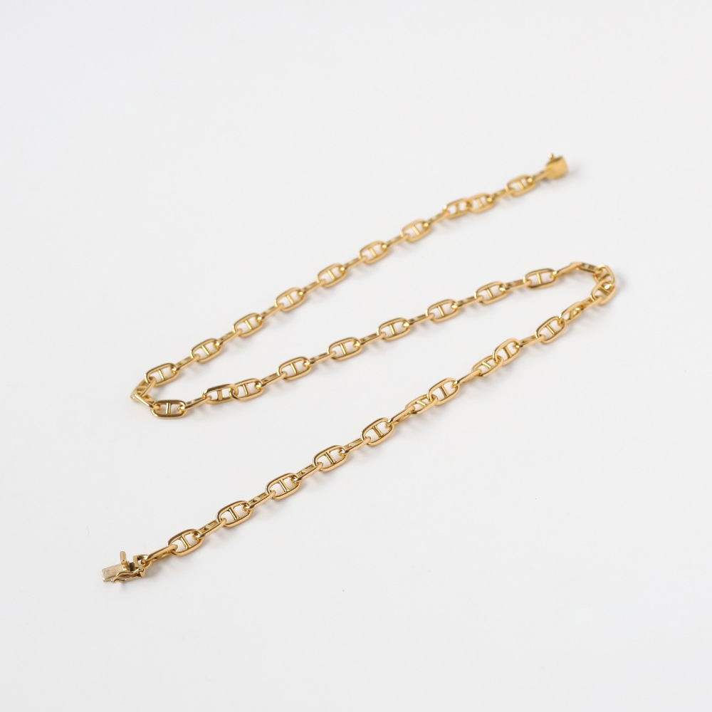 【VINTAGE】Cartier 18k Gold Anchor Chain Necklace