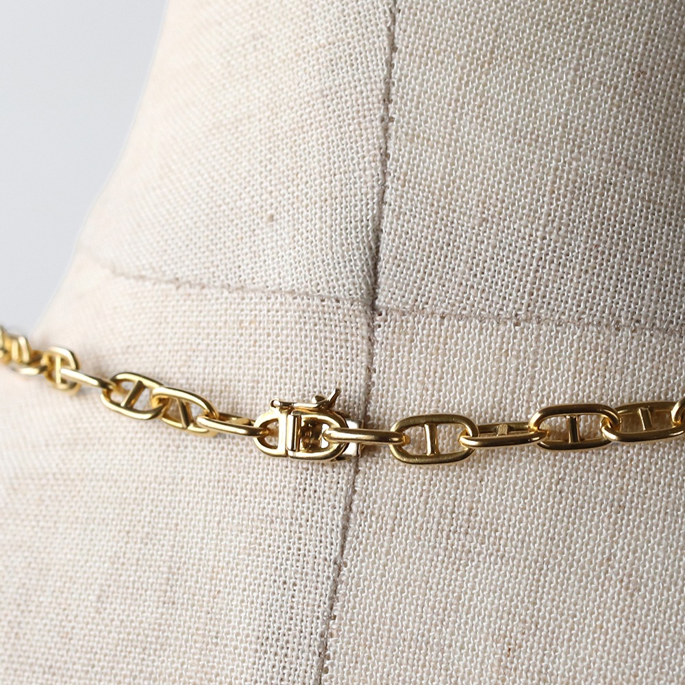 【VINTAGE】Cartier 18k Gold Anchor Chain Necklace