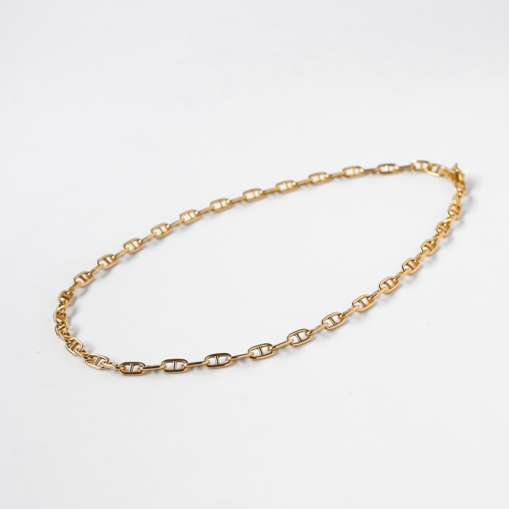 【VINTAGE】Cartier 18k Gold Anchor Chain Necklace