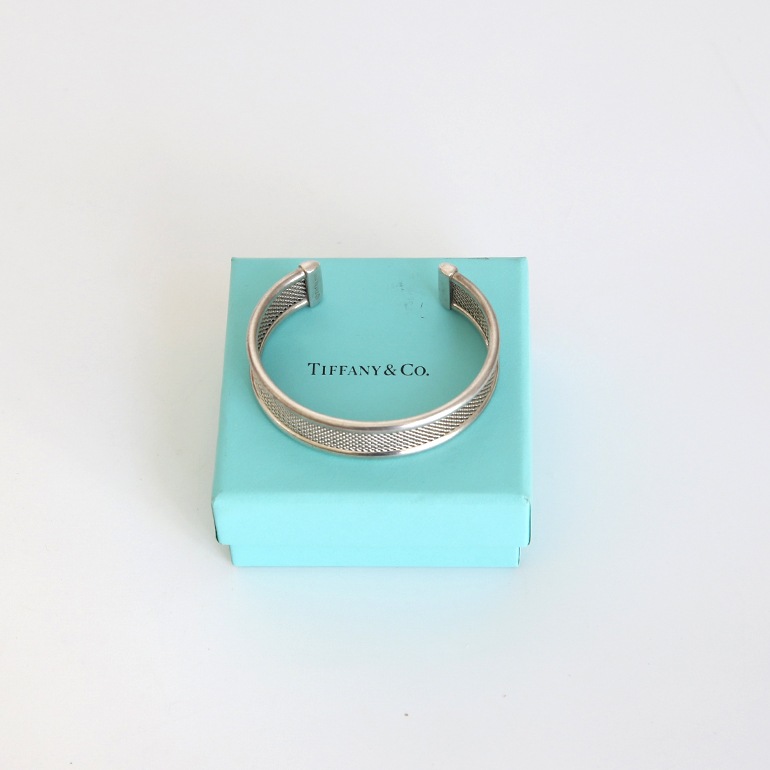 【1990s】TIFFANY&Co. SILVER MESH BANGLE