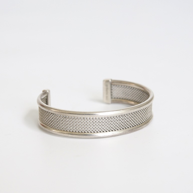【1990s】TIFFANY&Co. SILVER MESH BANGLE