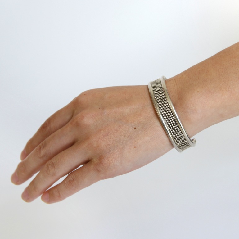 【1990s】TIFFANY&Co. SILVER MESH BANGLE