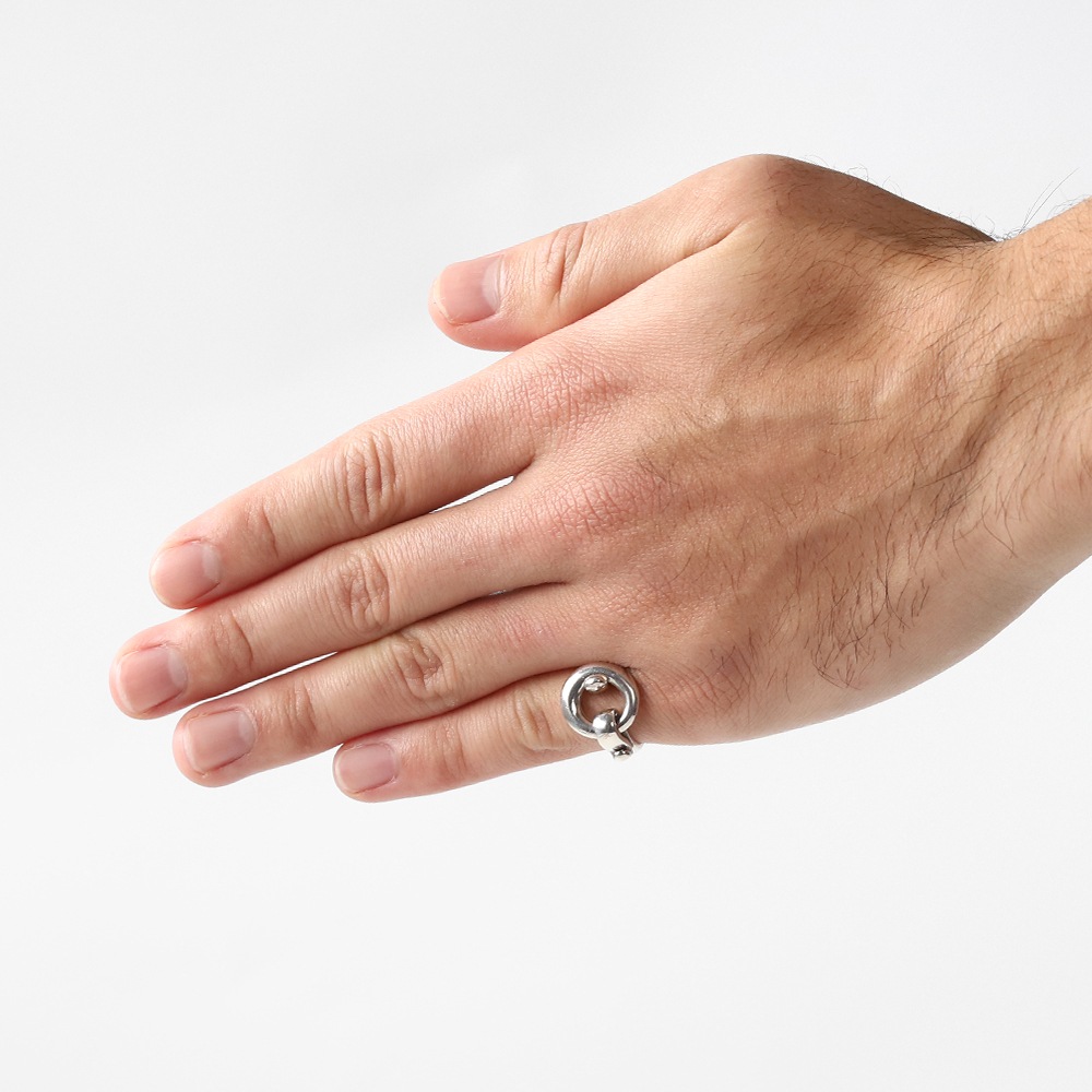 【VINTAGE】HERMES Hardware Motif Ring