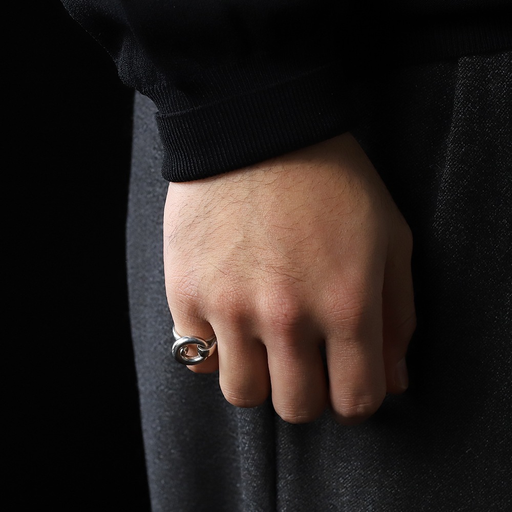 【VINTAGE】HERMES Hardware Motif Ring