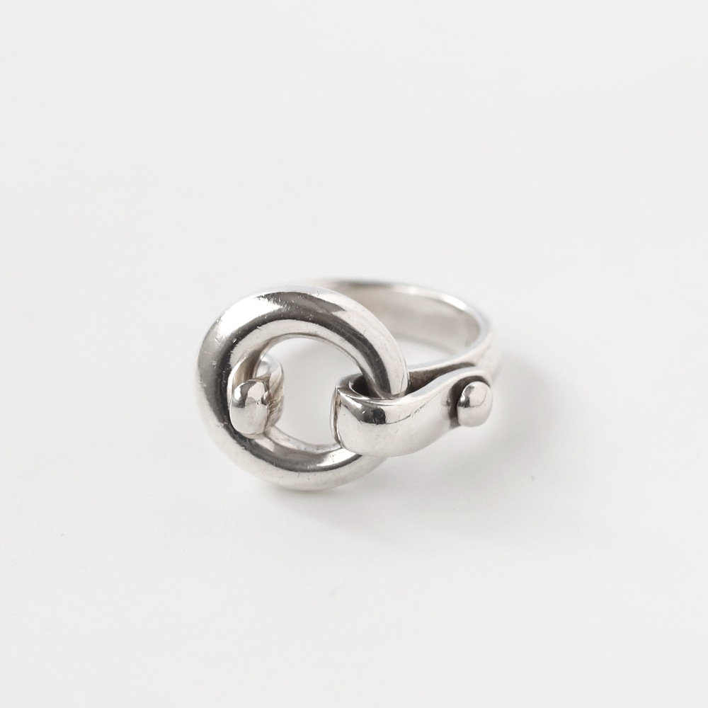 【VINTAGE】HERMES Hardware Motif Ring