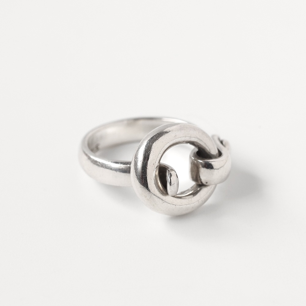 【VINTAGE】HERMES Hardware Motif Ring