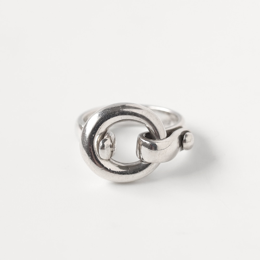 【VINTAGE】HERMES Hardware Motif Ring